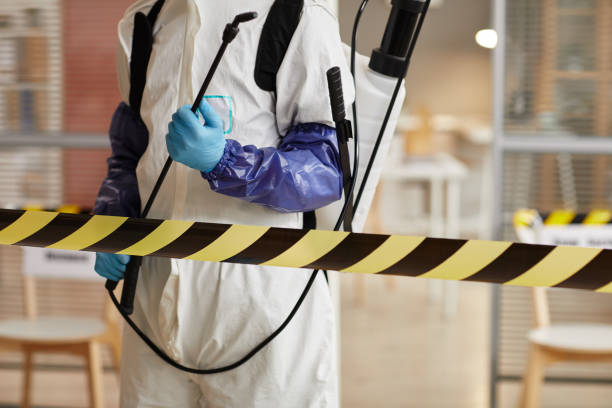 Professional Biohazard Cleanup technician working in Sandown, NH